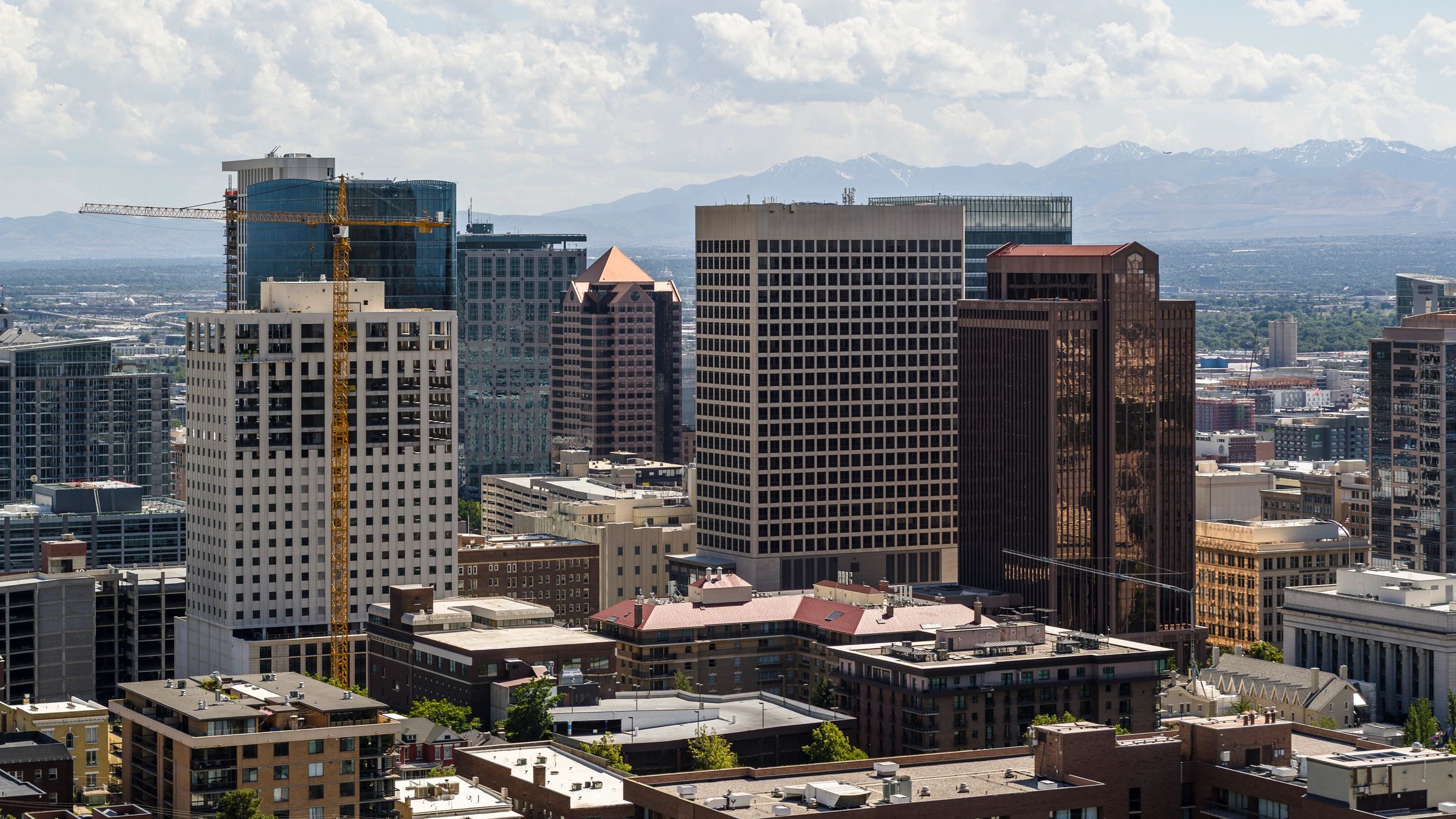 Downtown skyline representing commercial real estate markets